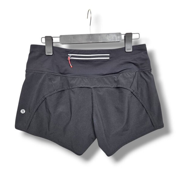 Lululemon Run Times Short Womens 6 Swift Ultra 4‎ way Stretch Black - Picture 5 of 8